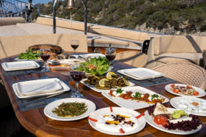 Pranzo a bordo del caicco delux Admiral