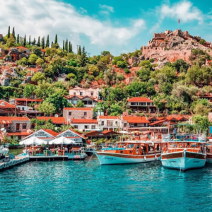 La baia di Kekova in caicco