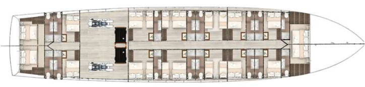 Admiral gulet cabin plan