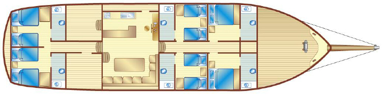 Cevri Hasan 4 gulet plan