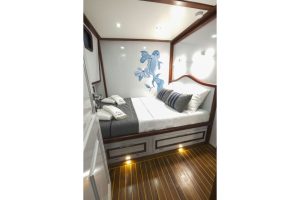 Lotus, The aft deck offers a large seating and dining area, perfect for enjoying delicious meals while admiring the sea views