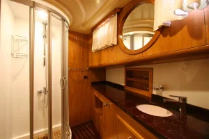 Each cabin has a private ensuite bathroom