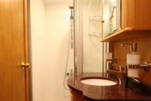 Each cabin has a private ensuite bathroom